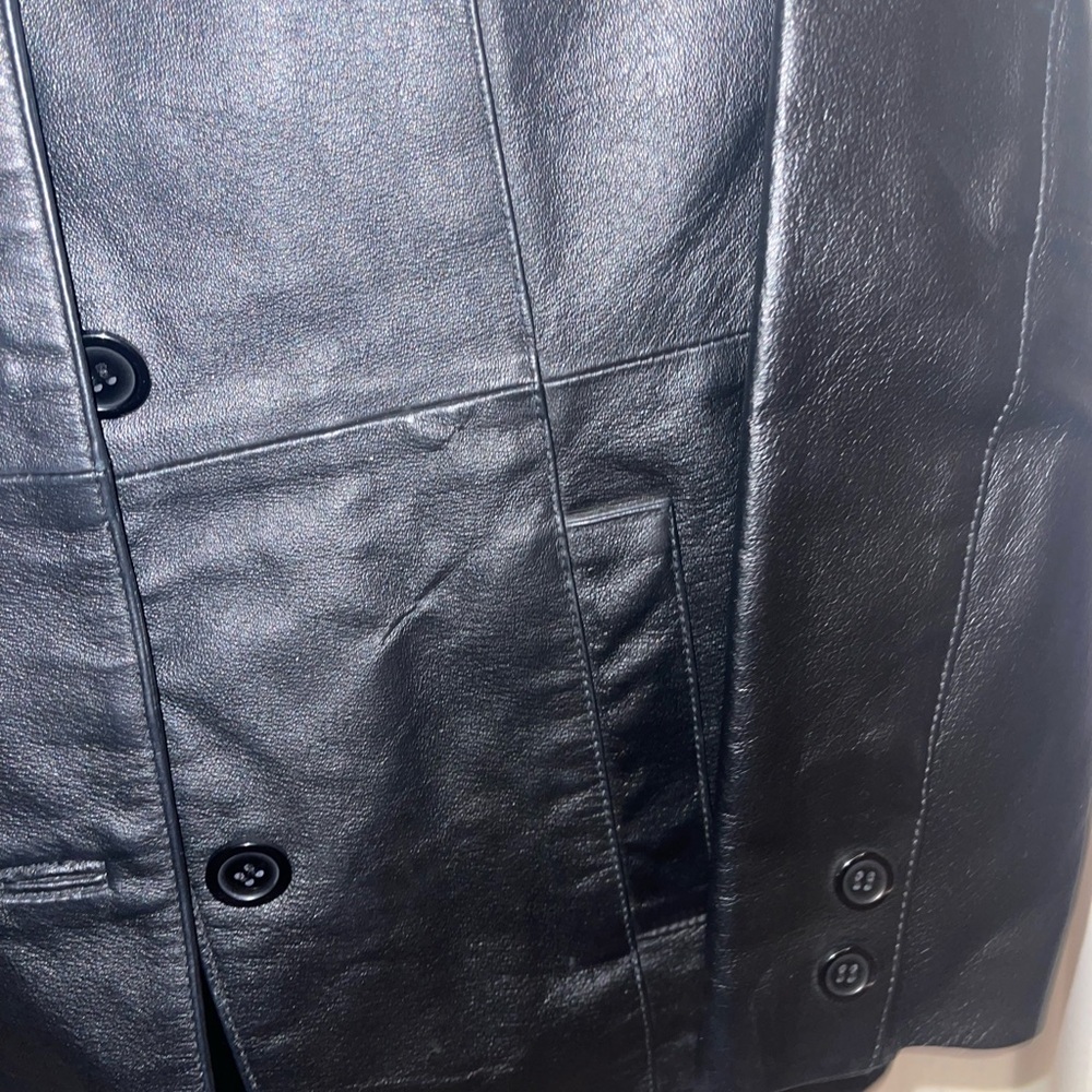 Classic Black Leather Jacket - Picture 6 of 6